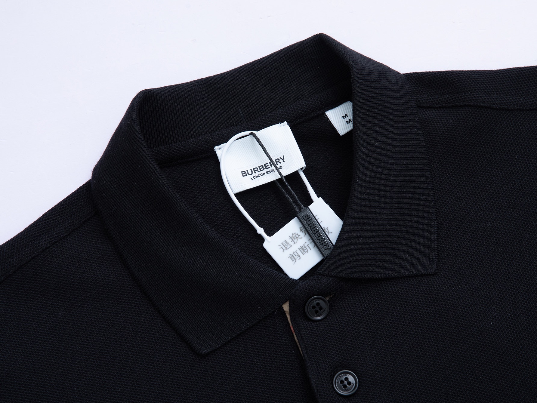 Burberry BUR巴宝莉 官网款 格子纽扣战马立体刺绣翻领POLO衫
