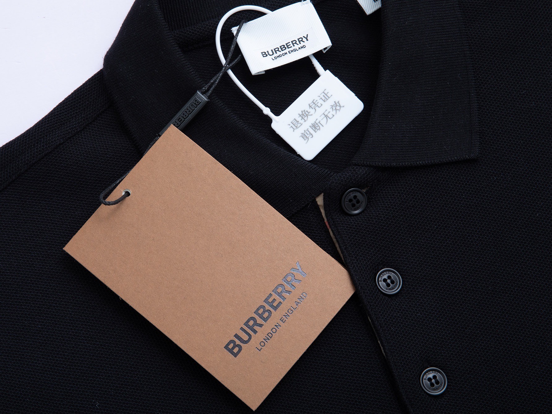 Burberry BUR巴宝莉 官网款 格子纽扣战马立体刺绣翻领POLO衫