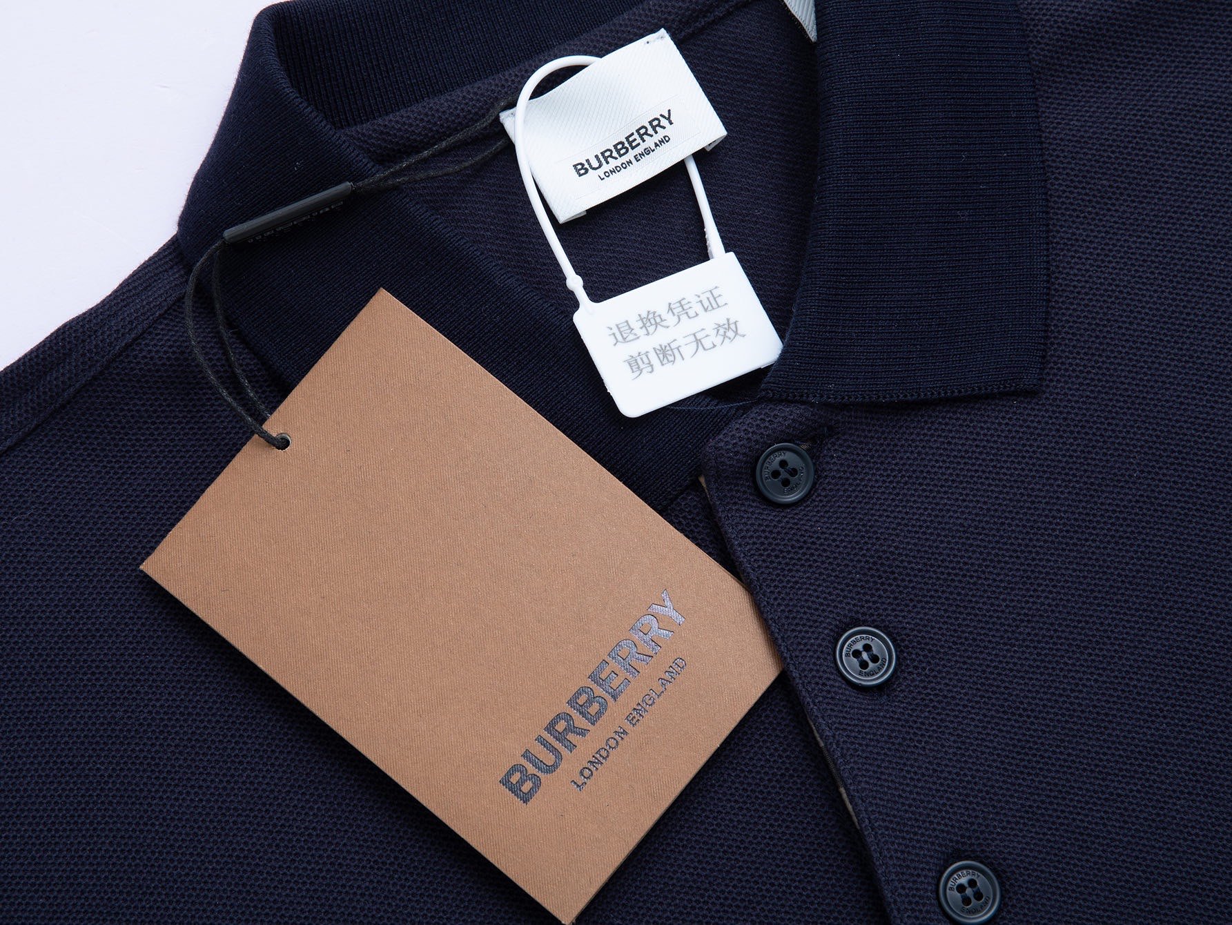 Burberry BUR巴宝莉 官网款 格子纽扣战马立体刺绣翻领POLO衫