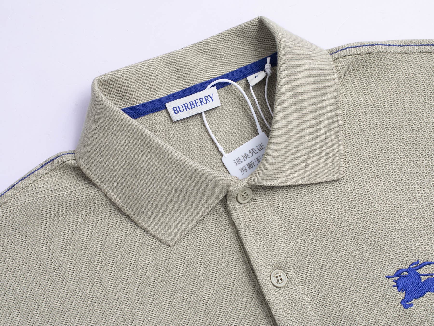 Burberry BUR巴宝莉 官网款 战马立体刺绣翻领POLO衫