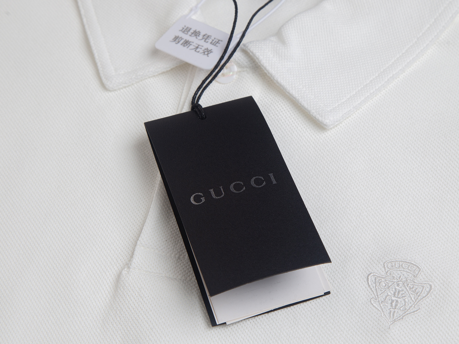 Gucci Gucci 上新 全新黑标字母刺绣POLO短袖