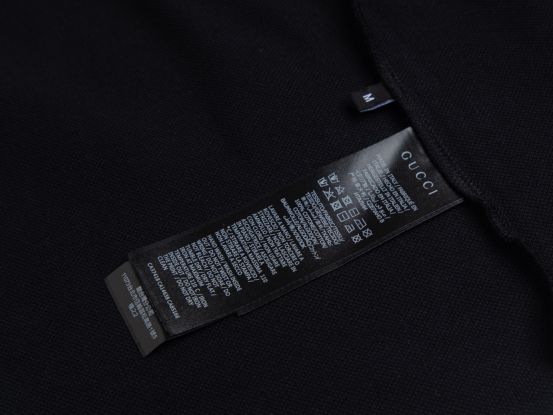 Gucci Gucci 上新 全新黑标字母刺绣POLO短袖
