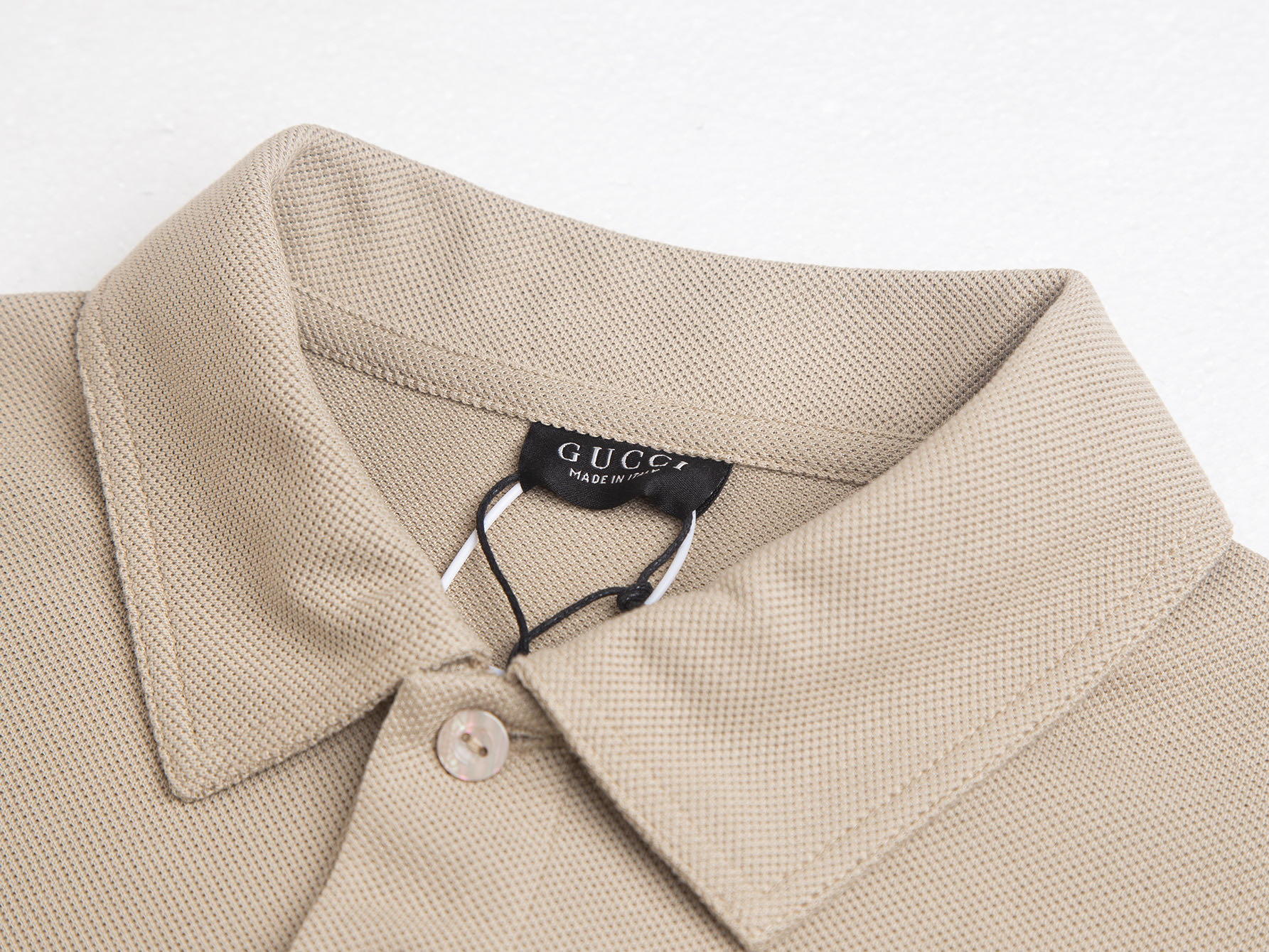 Gucci Gucci 上新 全新黑标字母刺绣POLO短袖