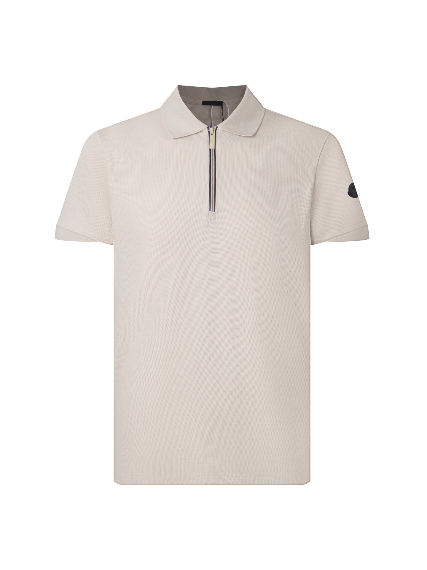 @155 (versión zp) - Moncler, nuevo en la tienda oficial, serie de etiqueta negra, polo de manga corta con cuello polo y…