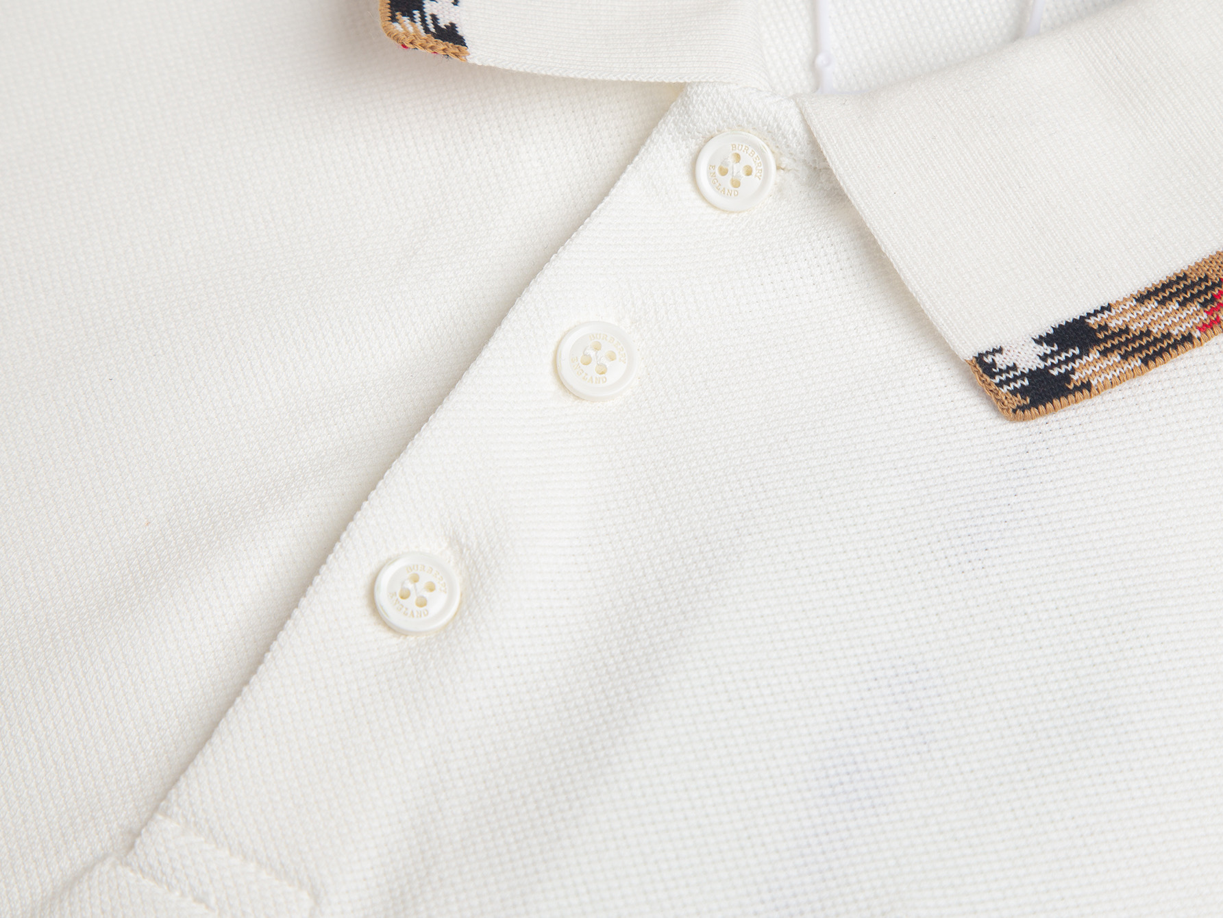 Burberry BUR巴宝莉 同步上新 格纹领 款战马翻领POLO衫