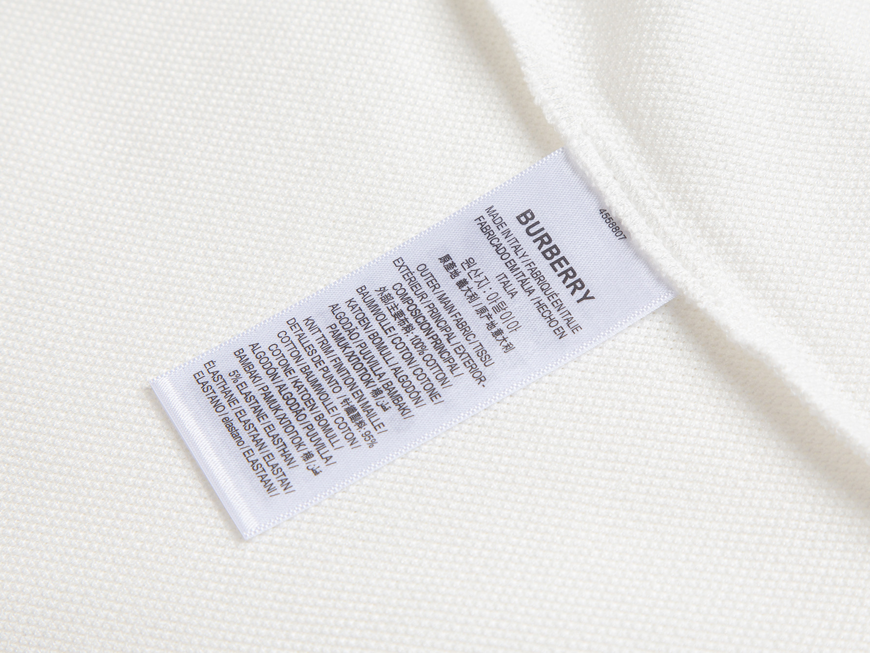 Burberry BUR巴宝莉 同步上新 格纹领 款战马翻领POLO衫
