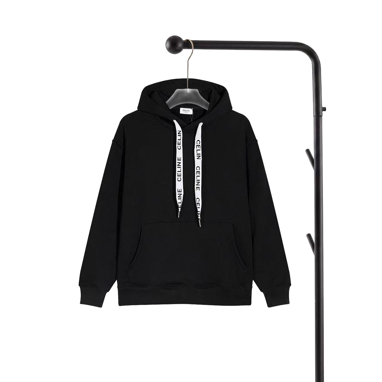 P150 Celine sudadera con capucha y logo con cordón, tela de algodón puro de doble hilo de 480g, con las tres etiquetas …