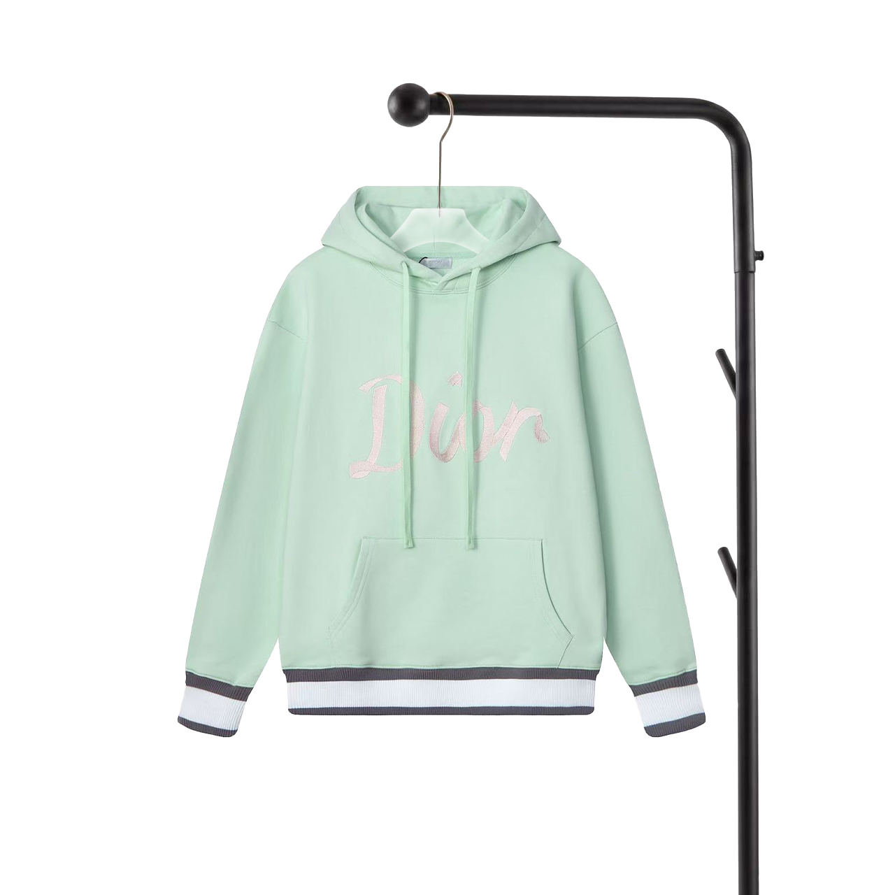 Sudadera con capucha P160 Dior con logo bordado, confeccionada en tejido 100% algodón de doble capa de 480 g, con tres …
