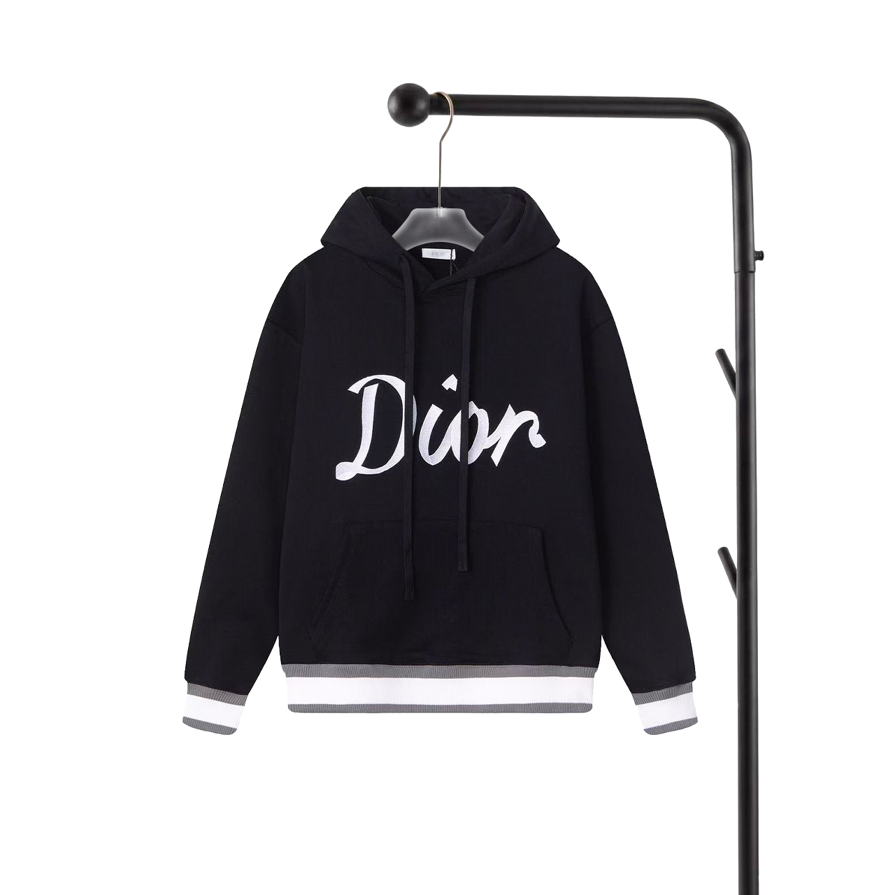 Sudadera con capucha P160 Dior con logo bordado, confeccionada en tejido 100% algodón de doble capa de 480 g, con tres …