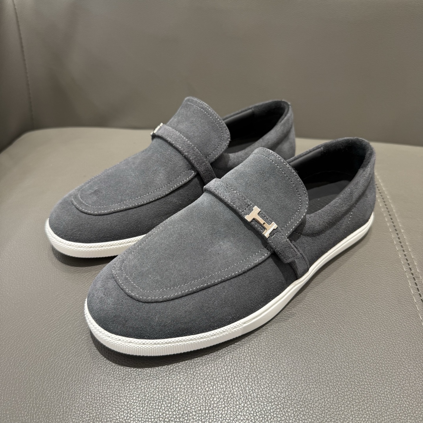 Hermes Style Leather Men's Shoes Lookbook Reference image 2