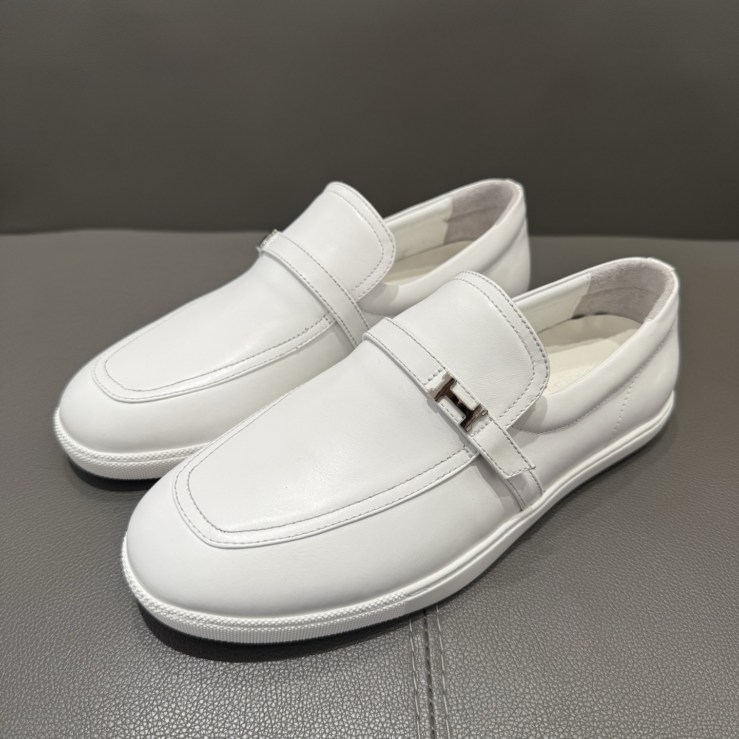 Hermes Style Leather Men's Shoes Lookbook Reference image 2