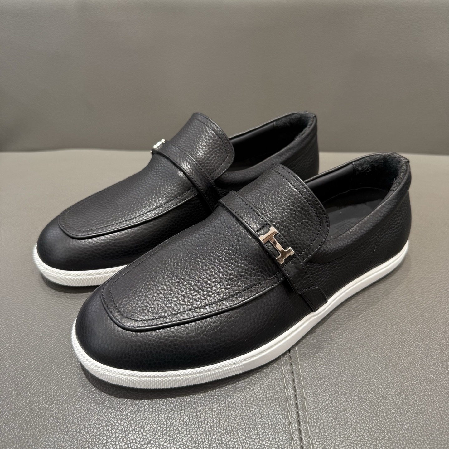 Hermes Style Leather Men's Shoes Lookbook Reference image 2
