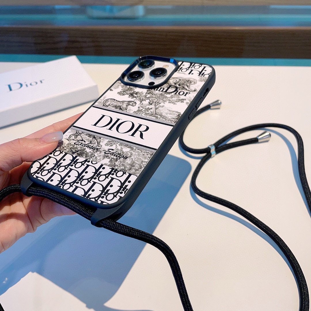 Dior花卉斜挎手机壳全包素材手机壳型号为了不出现报错型号请打开本机查看手机设置显示的型号️️️iPho