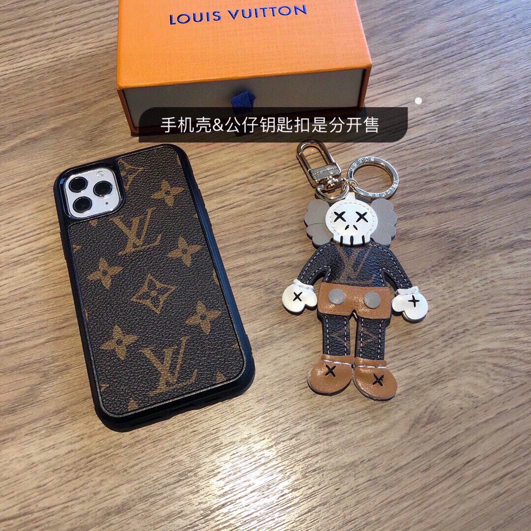 LOUIS VUITTON ✕ KAWS Keychain / Bag Charm & LV Monogram Phone Case - Comprehensive 6