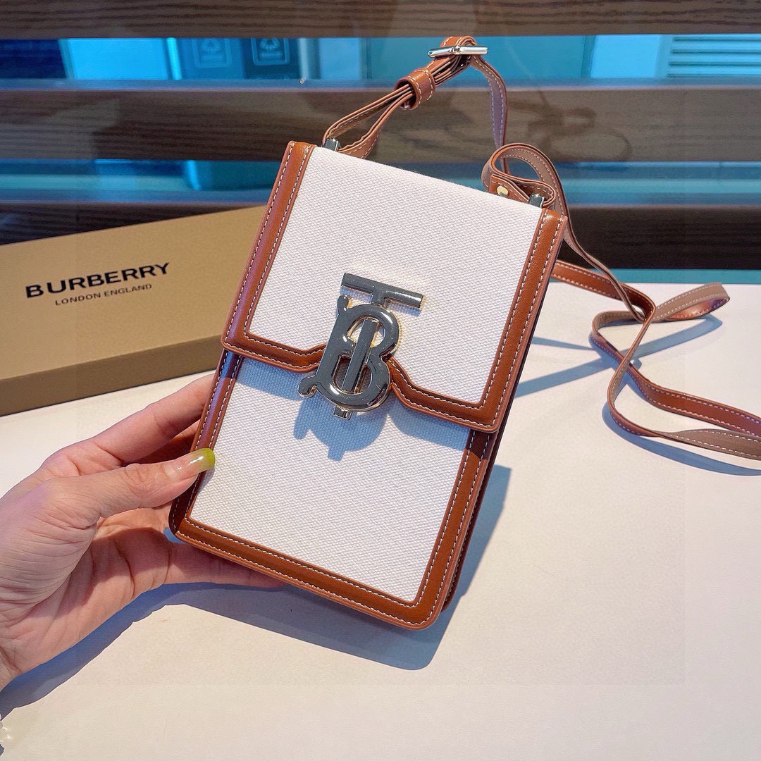 Stylish Burberry Baballi Cell Phone Bag with Card Slot and Shoulder Belt - 图片 2