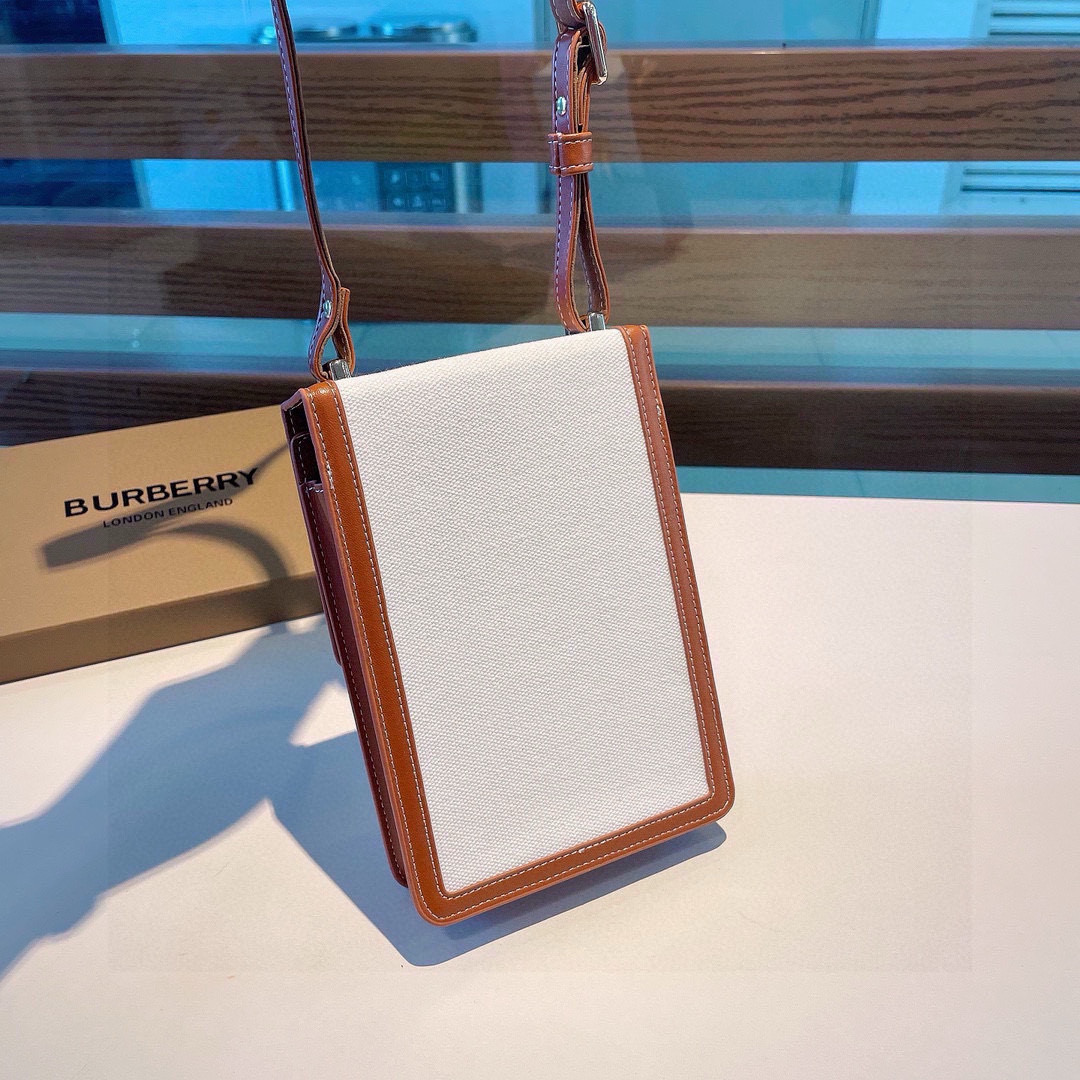 Stylish Burberry Baballi Cell Phone Bag with Card Slot and Shoulder Belt - 图片 3