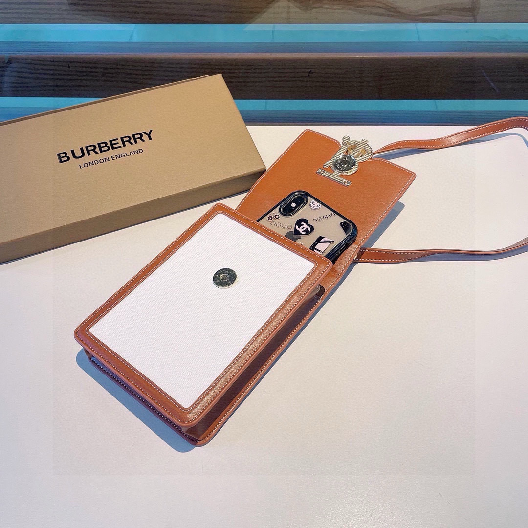 Stylish Burberry Baballi Cell Phone Bag with Card Slot and Shoulder Belt - 图片 5