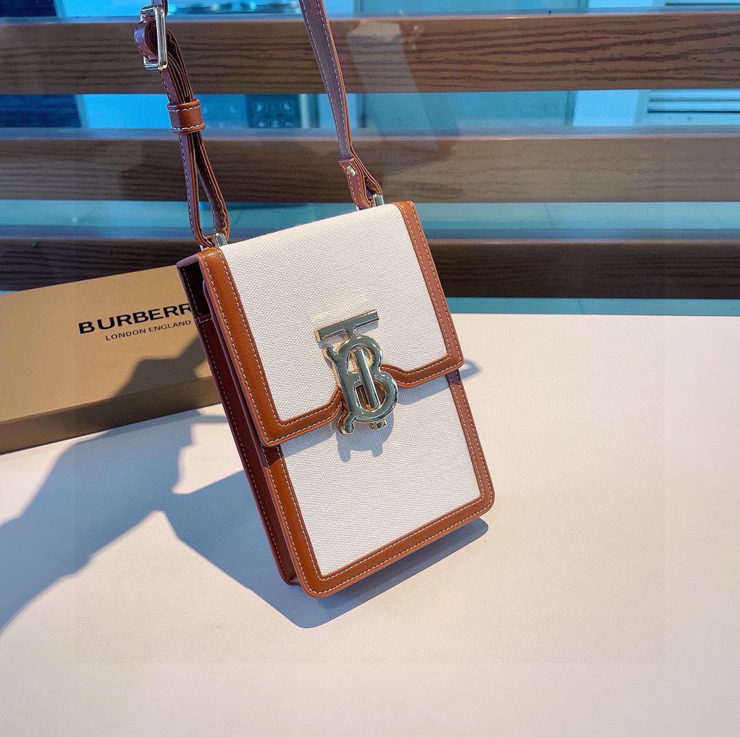 Stylish Burberry Baballi Cell Phone Bag with Card Slot and Shoulder Belt - 图片 4