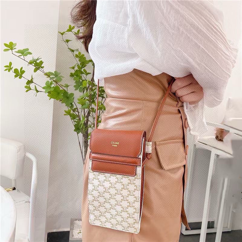 “Celine’s Hottest Slashy Cell Phone Bag: Crafty Double-Packed Must-Have for Out-of-Home Essentials”