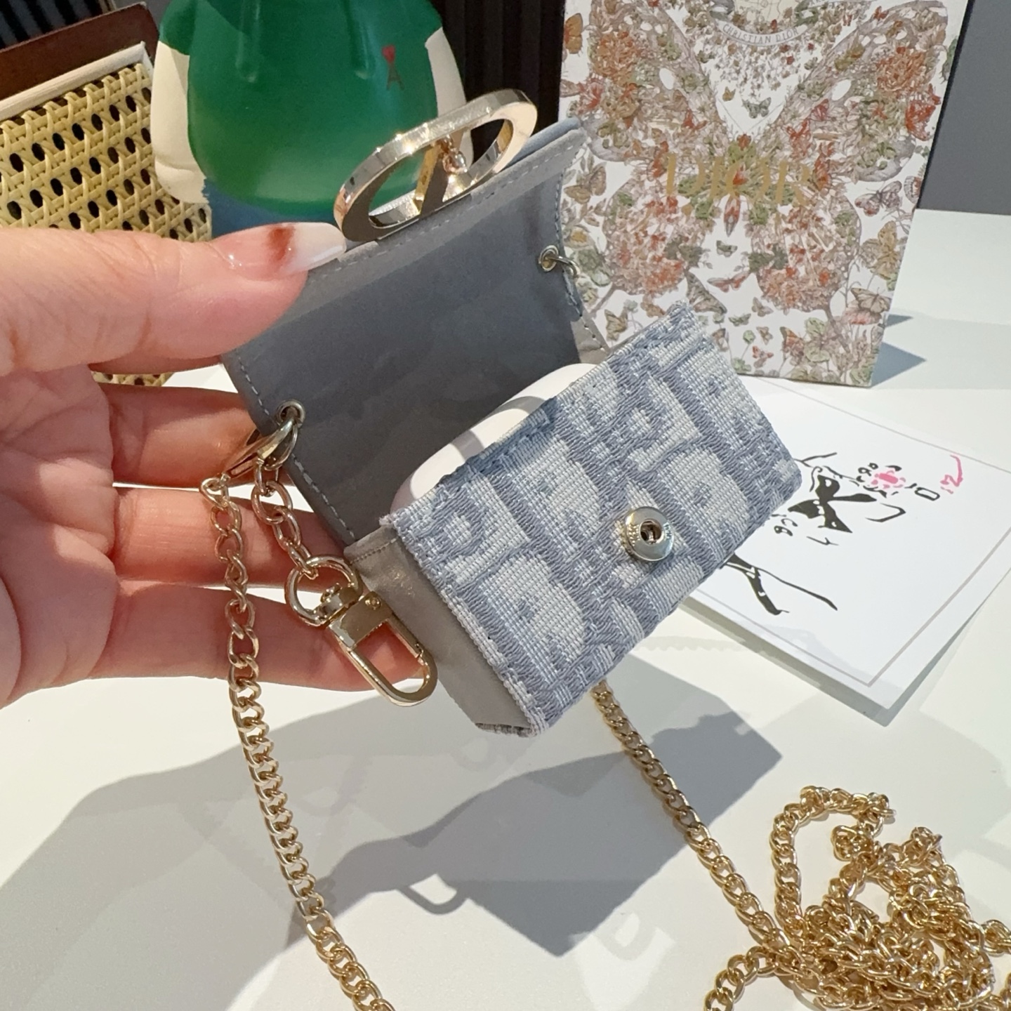 Dior Mondo Series Bluetooth Headset Kit with Slashed Chain and Mini Buns Package - 图片 7