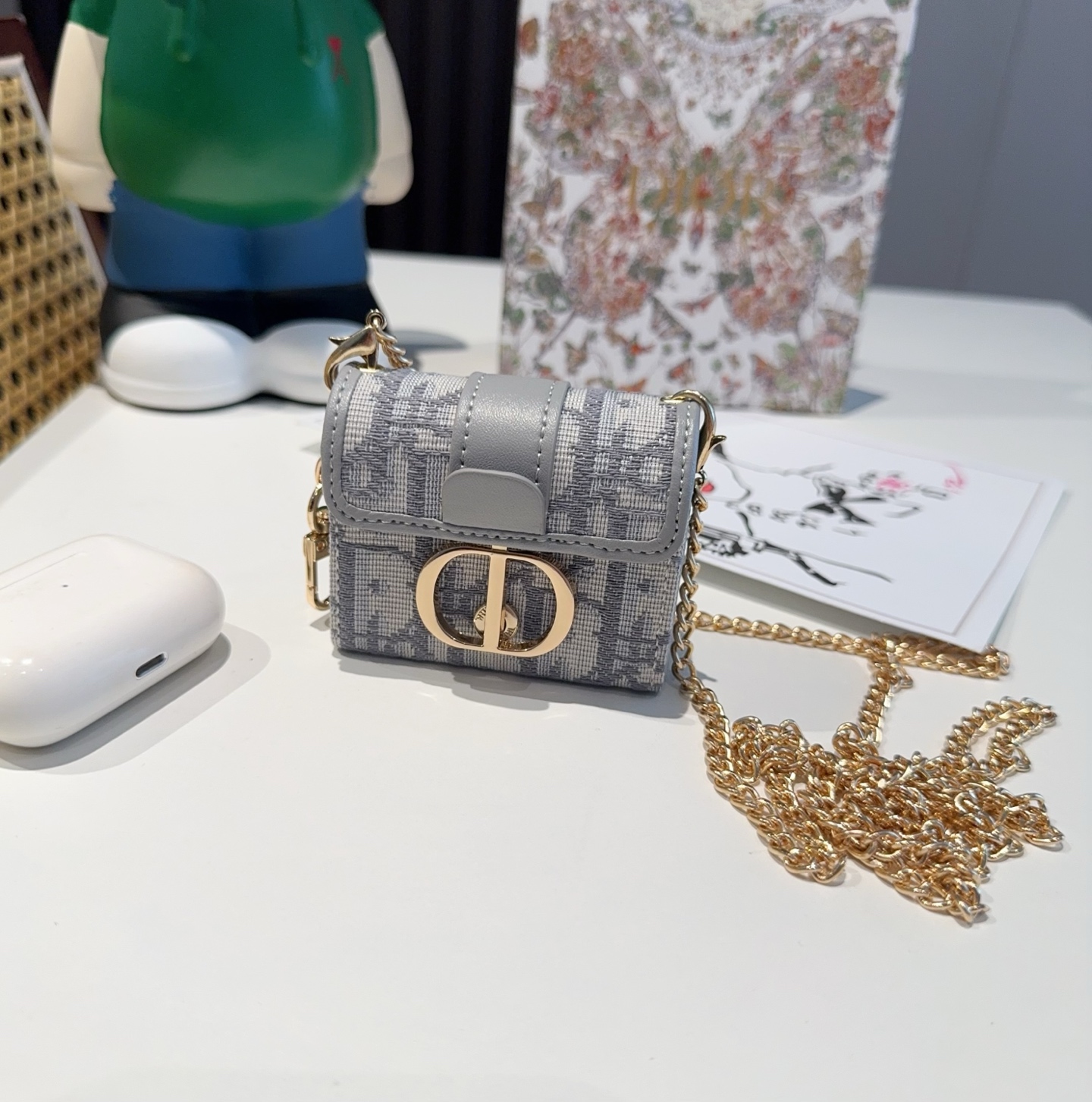 Dior Mondo Series Bluetooth Headset Kit with Slashed Chain and Mini Buns Package - 图片 2