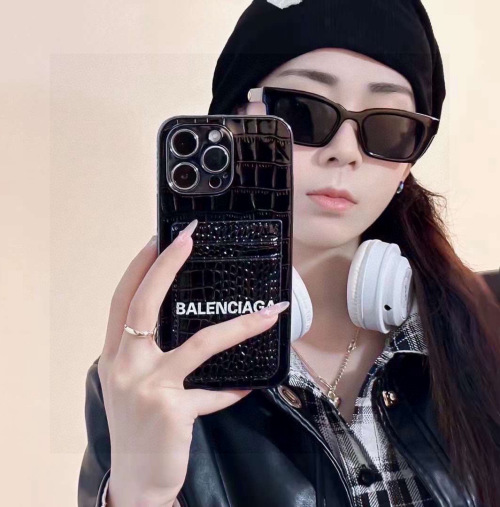 Balenciaga Croc-Embossed Cardholder iPhone Case - Stylish Protection 1 Balenciaga Croc-Embossed Cardholder iPhone Case – Stylish Protection