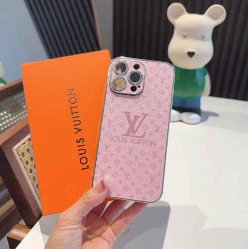 Louis Vuitton iPhone Case with Electroplated Glitter Border and Lens Protector 1 Louis Vuitton iPhone Case with Electroplated Glitter Border and Lens Protector