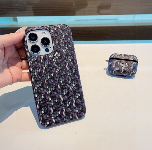 Goyard Phone Case Compatible with iPhone - Full Wrap, Protective Cover 1 Goyard Phone Case Compatible with iPhone - Full Wrap, Protective Cover