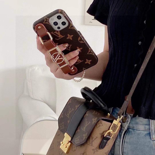 Louis Vuitton Inspired Wrist Strap Phone Case, Designer Protective Cover 1 Louis Vuitton Inspired Wrist Strap Phone Case, Designer Protective Cover