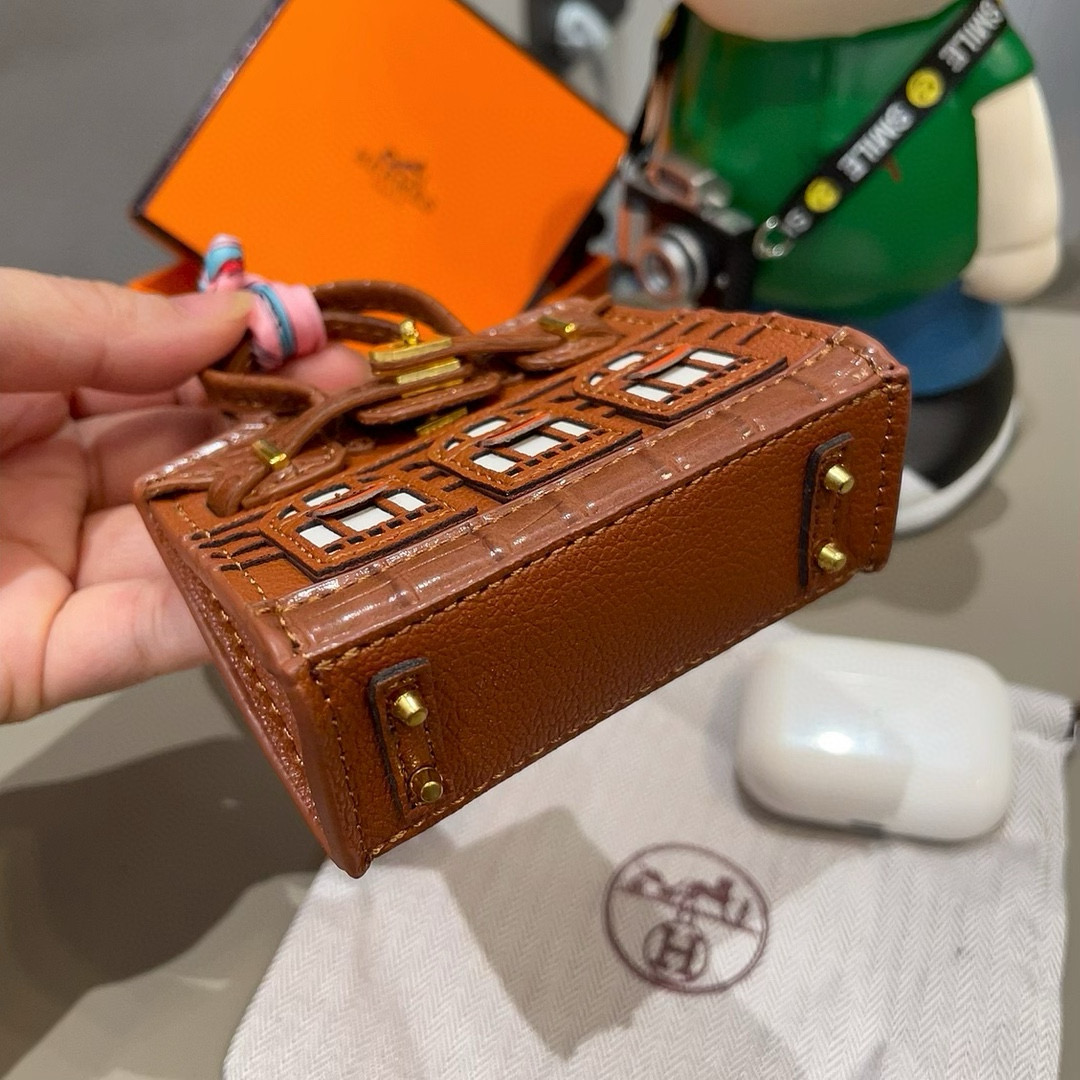 ❤️爱马仕迷你铂金包挂件 创意小房子包包 通用蓝牙耳机包 可放钥匙口红 时尚迷你包包  可以当包饰，耳机