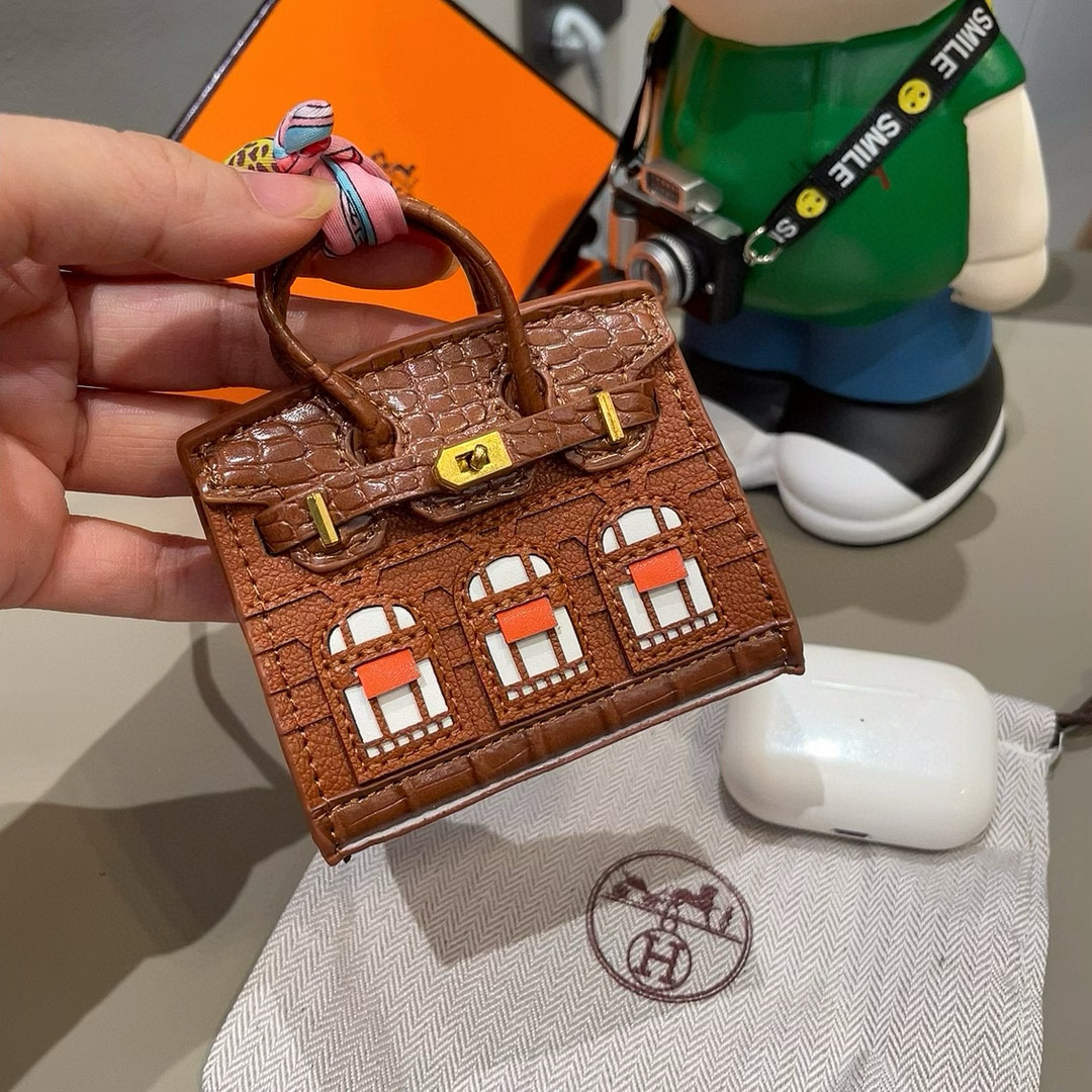 ❤️爱马仕迷你铂金包挂件 创意小房子包包 通用蓝牙耳机包 可放钥匙口红 时尚迷你包包  可以当包饰，耳机