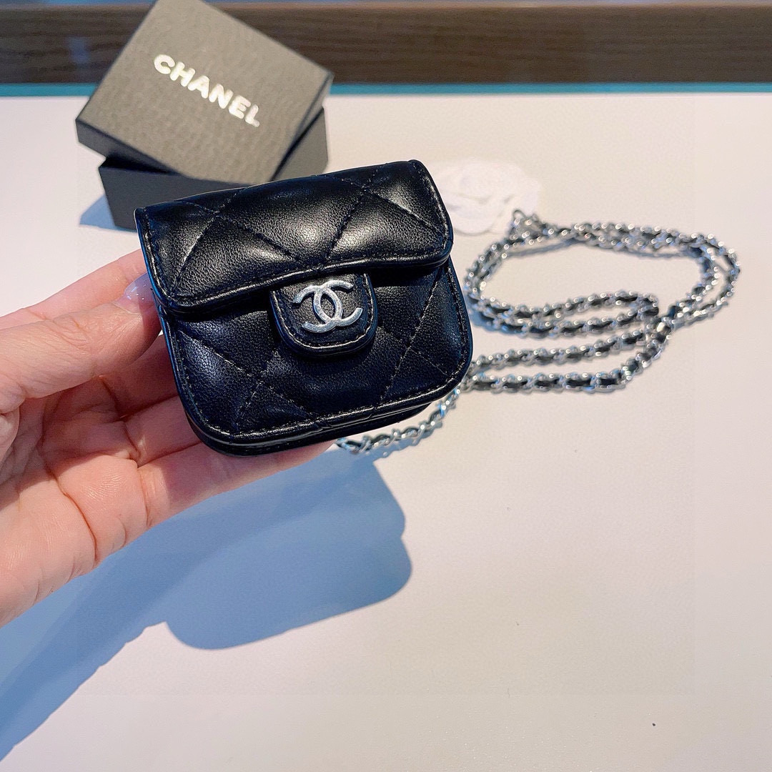 ❤️香奈儿CHANEL经典菱格通用耳机包💥官网11耳机包 
时尚迷你包包，链条⛓️挂绳可拆卸，蓝牙耳机包