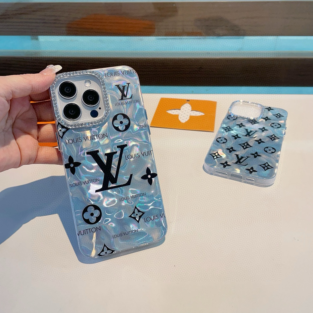 💫✨新品上市✨LV手机壳 水波纹贝壳纹IMD全包边、每个产品都内置不同特殊材料🫧双层视觉效果🫧不同角度折