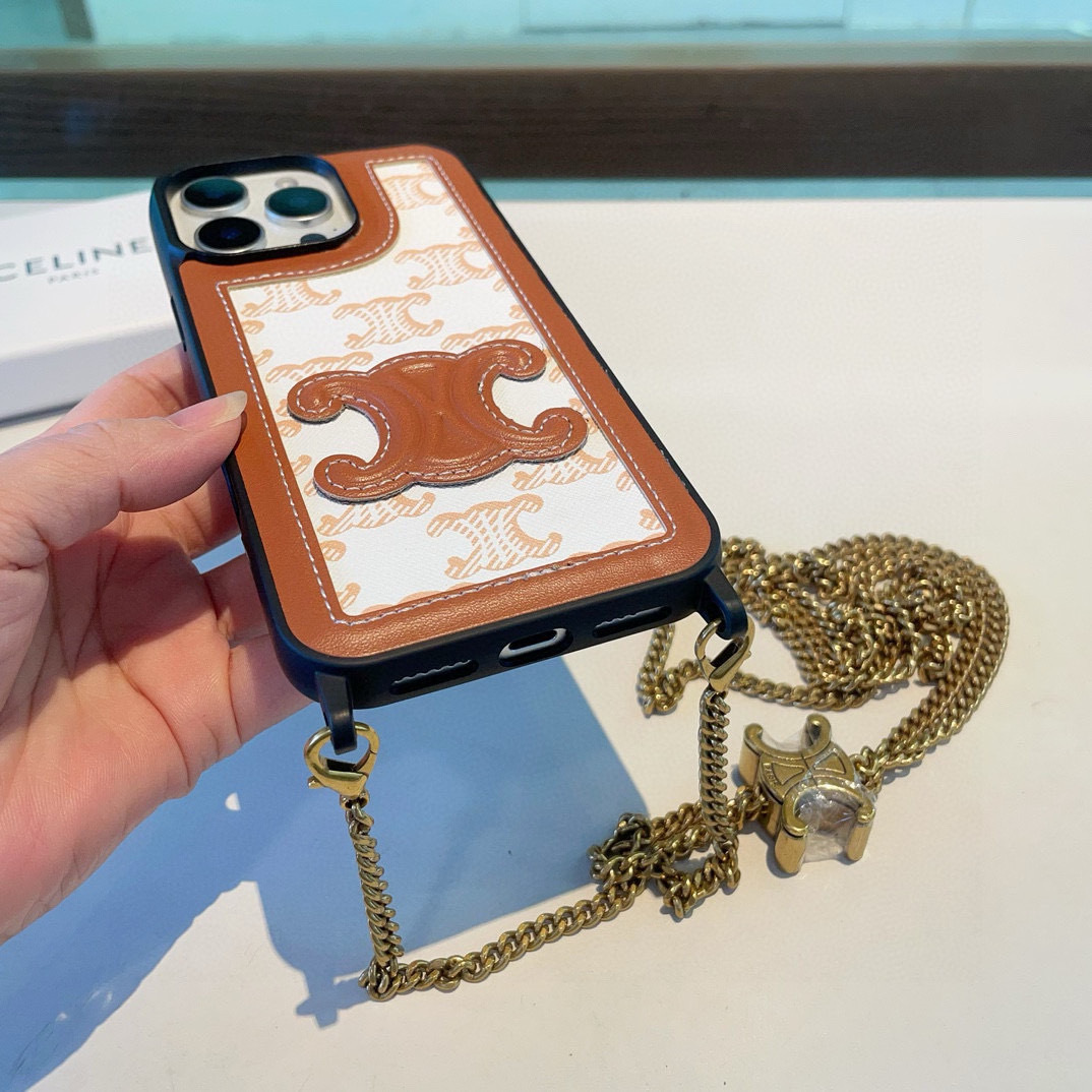 💥celine赛琳凯旋门手机壳 凯旋门链条挂绳可斜挎可挂脖
型号:为了不出现报错型号,请打开本机查看手