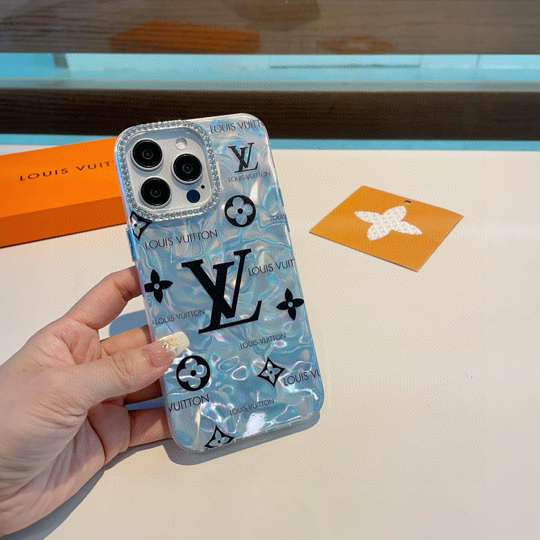 💫✨新品上市✨LV手机壳 水波纹贝壳纹IMD全包边、每个产品都内置不同特殊材料🫧双层视觉效果🫧不同角度折