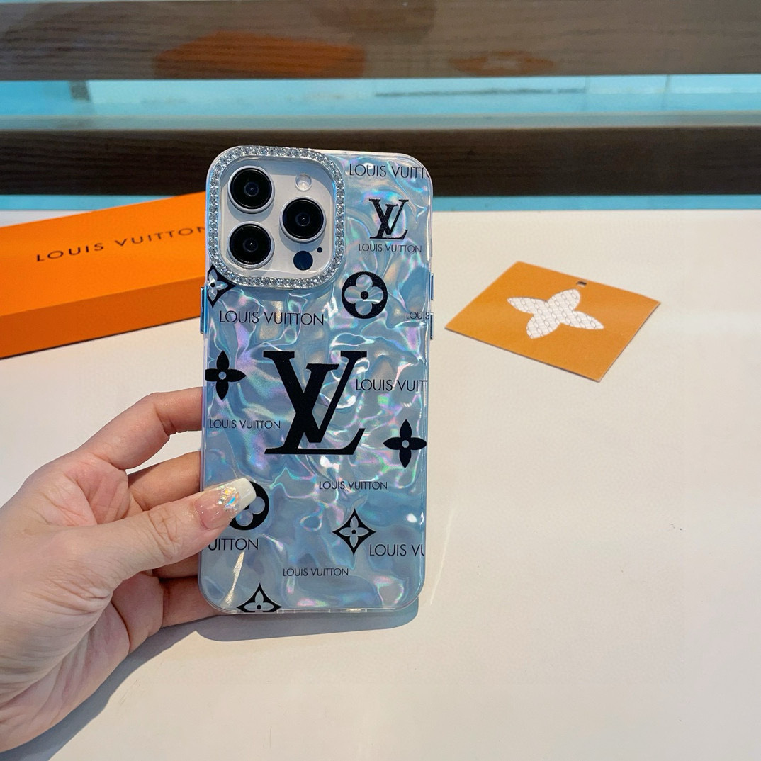 💫✨新品上市✨LV手机壳 水波纹贝壳纹IMD全包边、每个产品都内置不同特殊材料🫧双层视觉效果🫧不同角度折