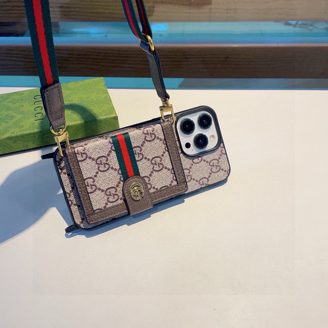 Gucci Card Holder iPhone Case with Strap - iPhone 16 Pro Max, 15, 14, 13 2 i1749729313591 2393 0 0