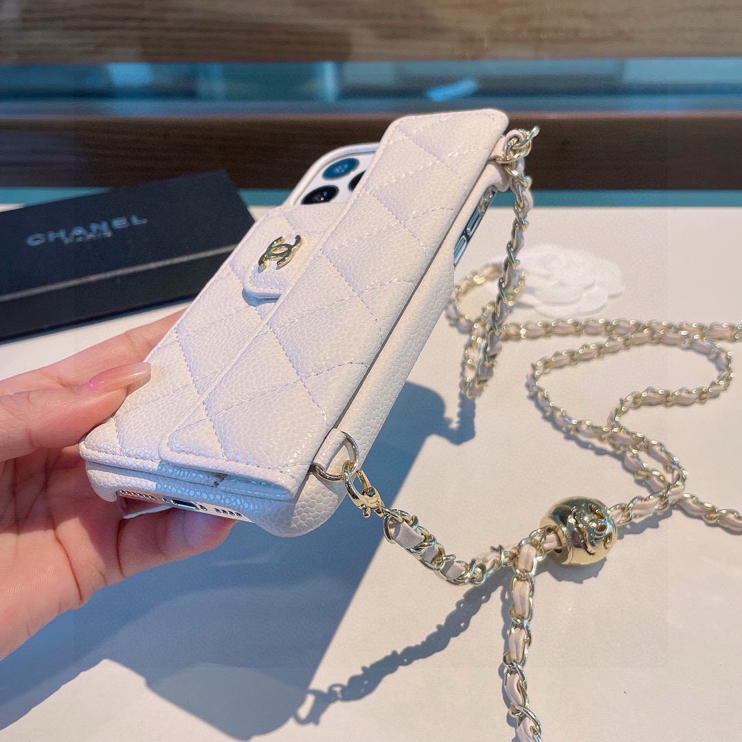 Chanel Inspired iPhone Case with Chain & Card Slot for iPhone 13-16 Pro Max 7 i1749808478540 2359 0 5