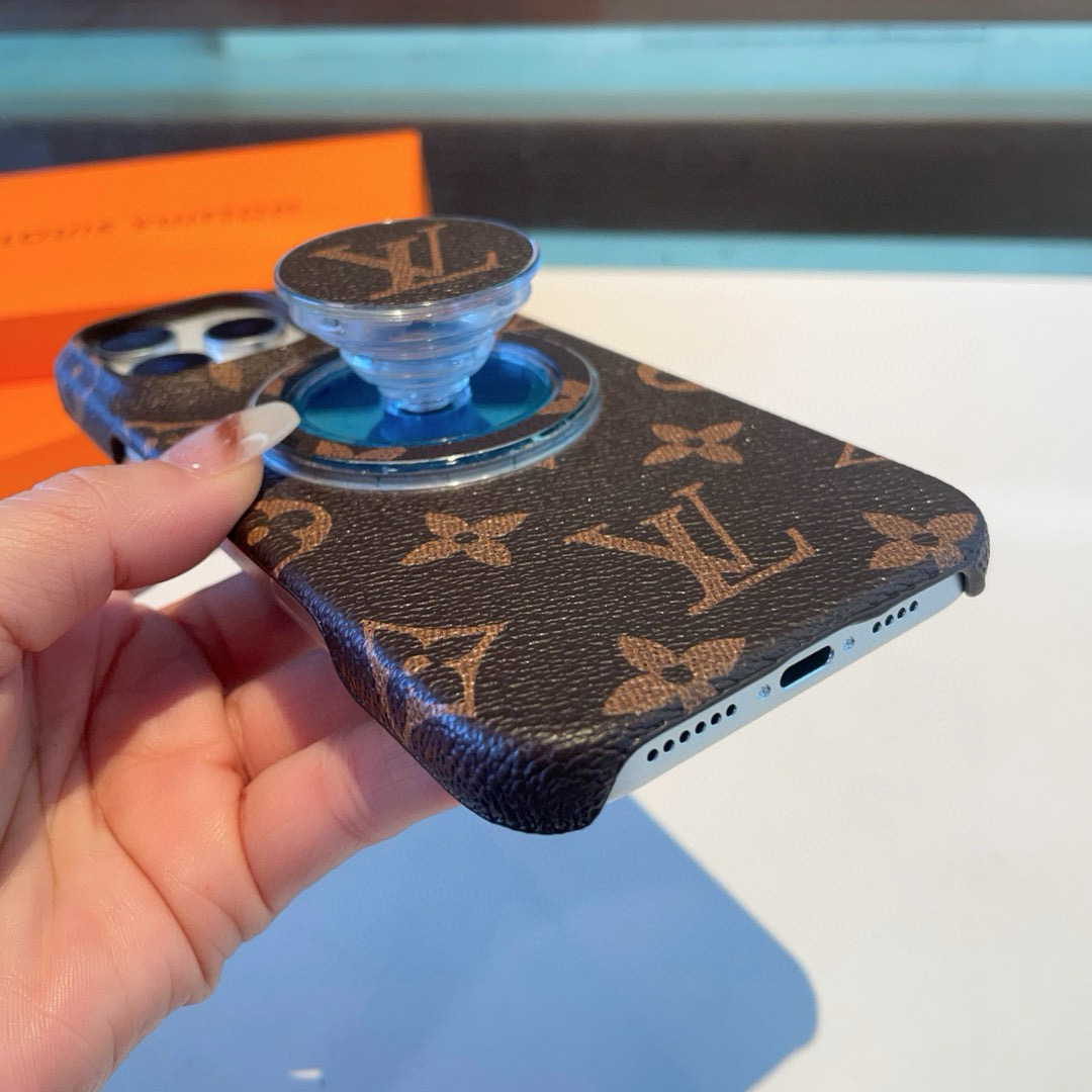 LV Classic Monogram Phone Case with Magnetic Stand for iPhone 14/15/16 Series 8 i1749808723515 9515 0 6