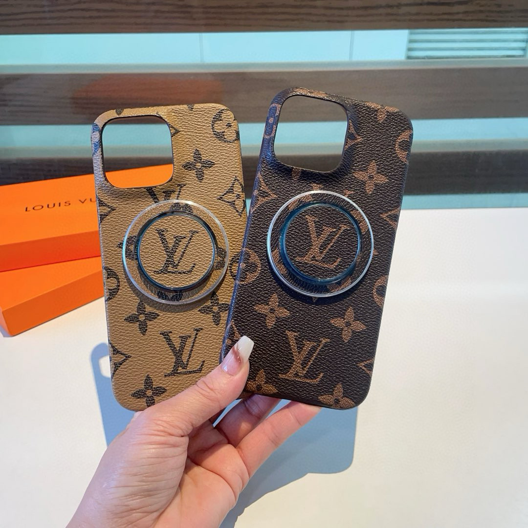 LV Classic Monogram Phone Case with Magnetic Stand for iPhone 14/15/16 Series 10 i1749808724269 5481 0 8