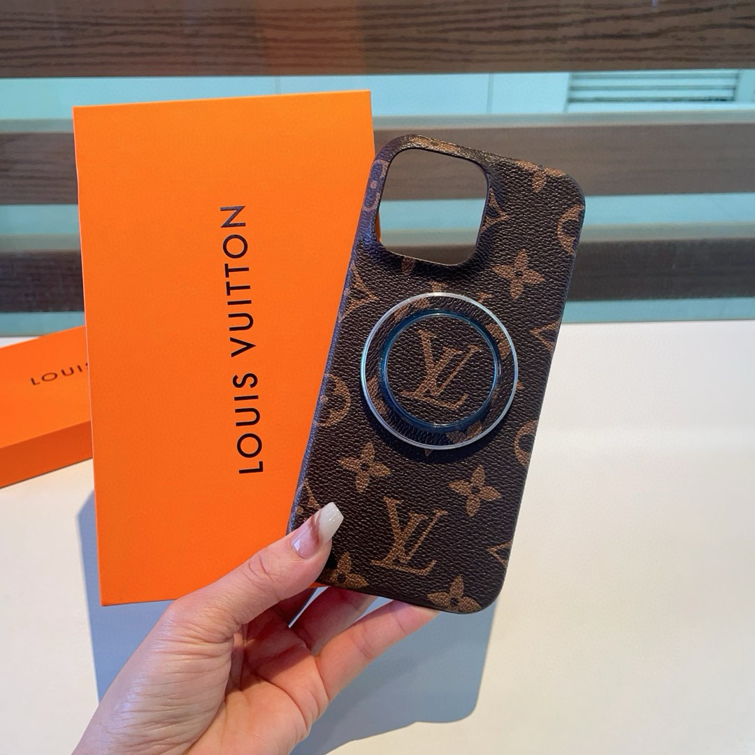 LV Classic Monogram Phone Case with Magnetic Stand for iPhone 14/15/16 Series 3 i1749808724269 8849 0 1