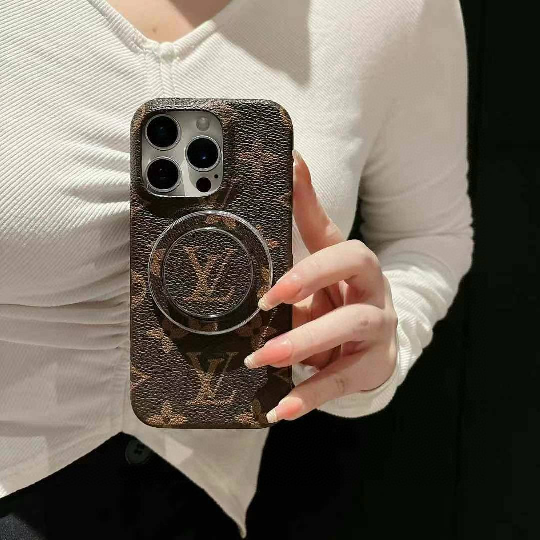 LV Classic Monogram Phone Case with Magnetic Stand for iPhone 14/15/16 Series 2 i1749808724270 1123 0 0