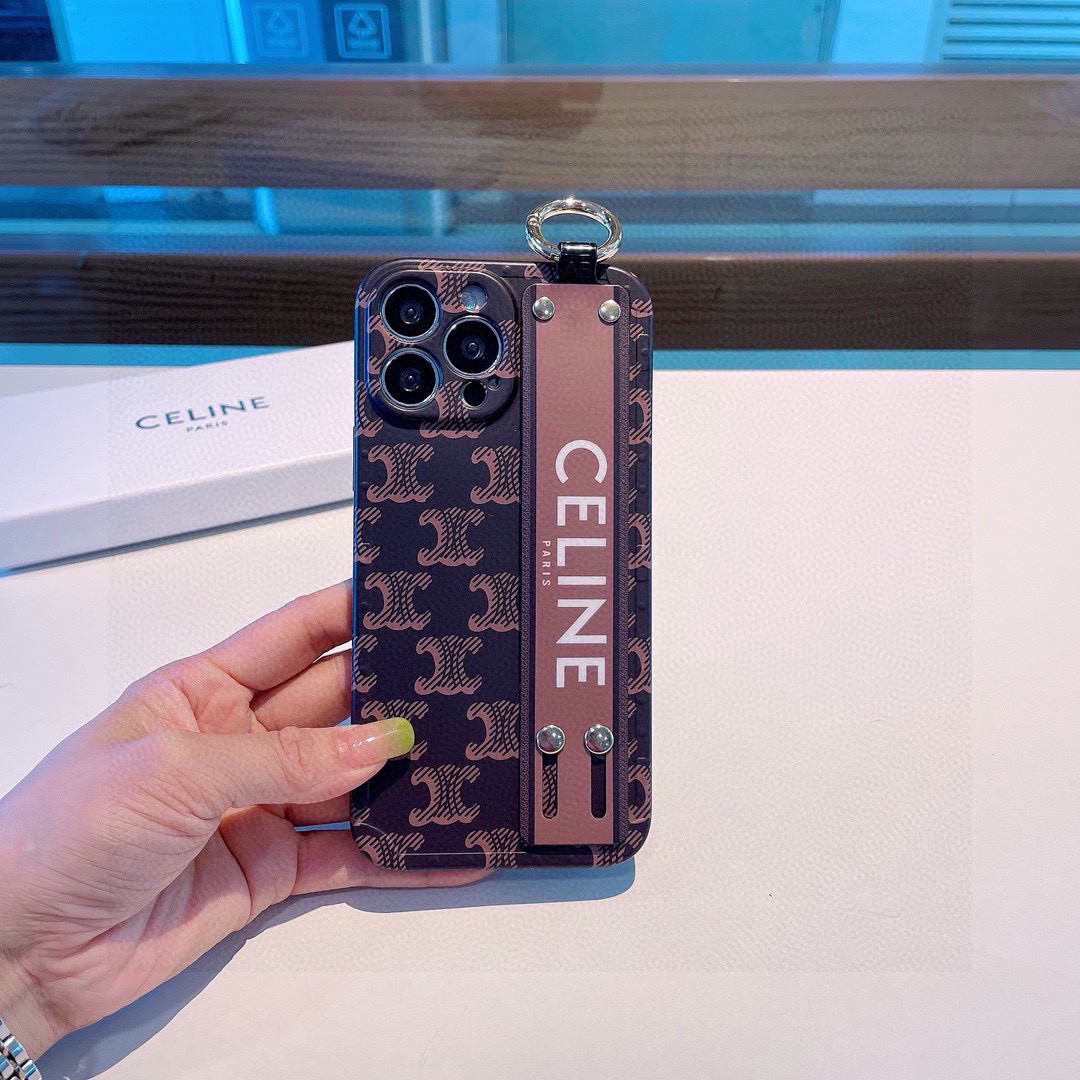 Celine Polka Dot iPhone Case with Wrist Strap - Stylish Protective Cover 6 i1749811615331 4582 0 4