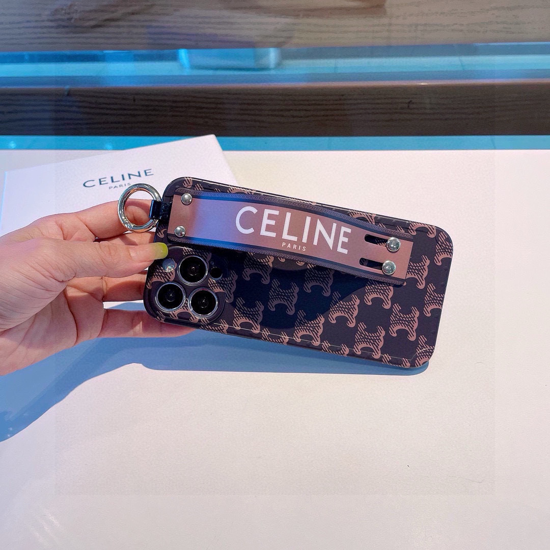 Celine Polka Dot iPhone Case with Wrist Strap - Stylish Protective Cover 9 i1749811615332 8219 0 7