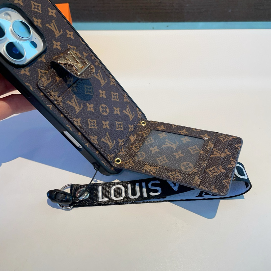 Luxury Designer Phone Case with Card Slots & Lanyard - Compatible with iPhone 9 i1749811805633 9113 0 7