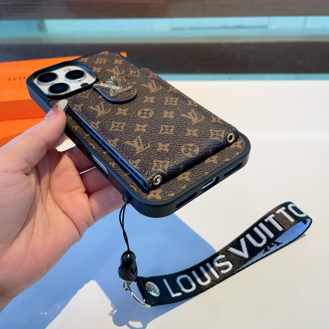 Luxury Designer Phone Case with Card Slots & Lanyard - Compatible with iPhone 10 i1749811806555 4891 0 8