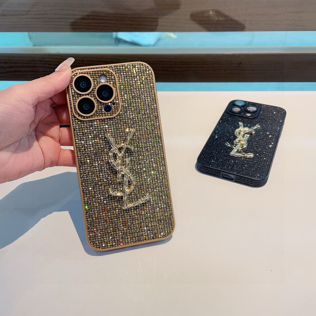 Yves Saint Laurent Rhinestone iPhone Case - Protective & Stylish 3 i1749811878003 1887 0 1