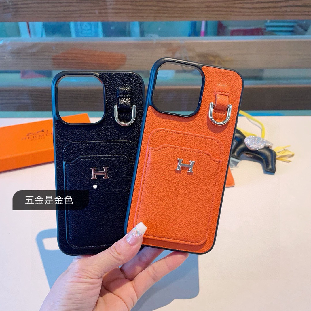 Hermès Style 2-in-1 Card Holder Phone Case for iPhone - Stylish & Functional 10 i1749989737443 8848 0 8