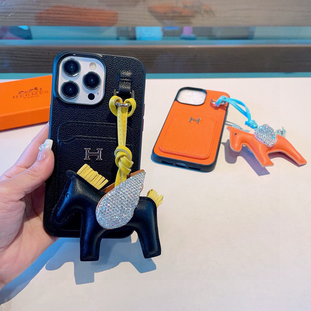 Hermès Style 2-in-1 Card Holder Phone Case for iPhone - Stylish & Functional 4 i1749989738281 5912 0 2
