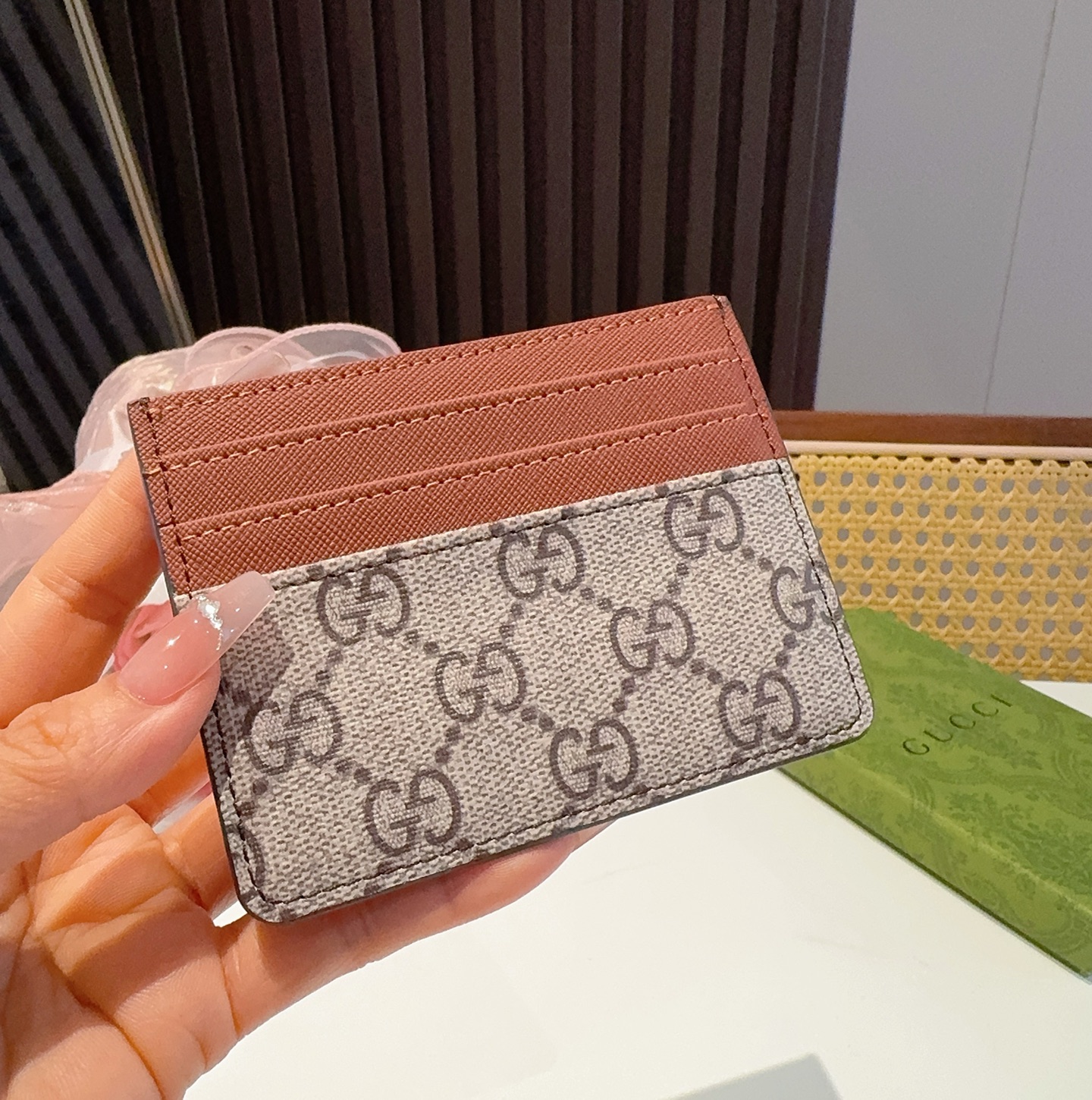  古驰gucci卡包零钱包 多个卡位 官网同步  尺寸：10.5x8